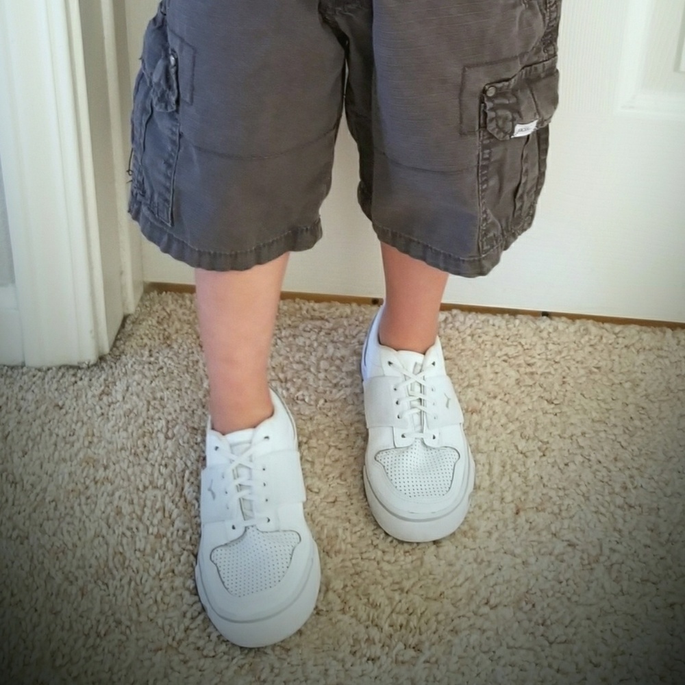 Kids White Puma Shoes